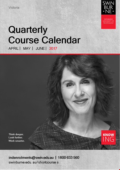 course calendar template