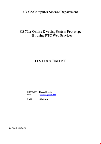 create a solid test plan for election voting with our template template