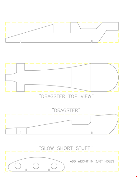 pinewood derby car designs & templates - free download template