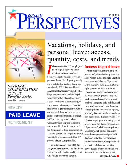 program perspectives on paid leave benefits template