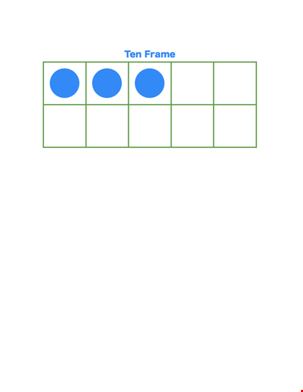ten frame template for math activities | free printable ten frame template template