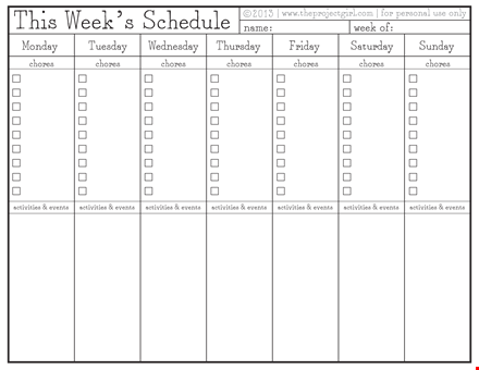 get organized with our chore chart templates - download now template