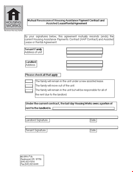 create a clear and concise rescission agreement | document templates template