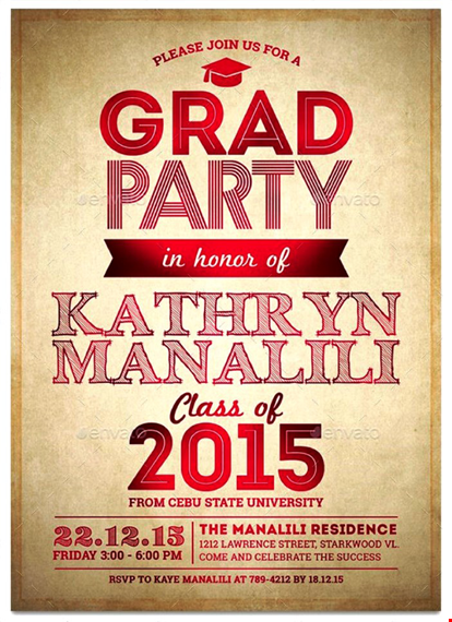 customize your graduation celebration with graduation invitation templates template