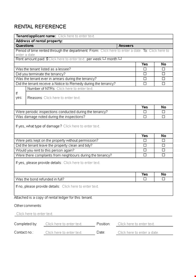 get a reliable tenant with our landlord reference letter - click now template