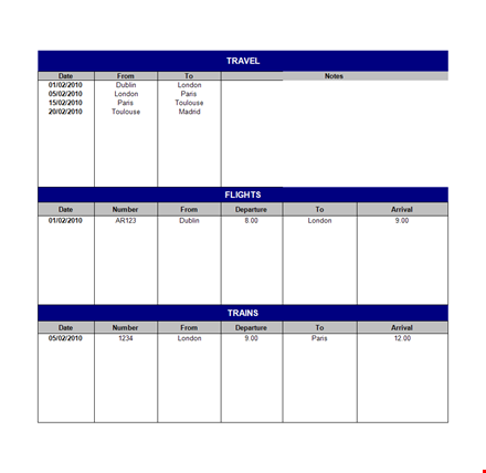 discover paris, london & dublin: custom itinerary plans template