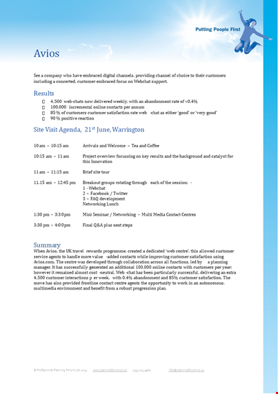 customer visit agenda template - streamline your meeting with a comprehensive agenda template