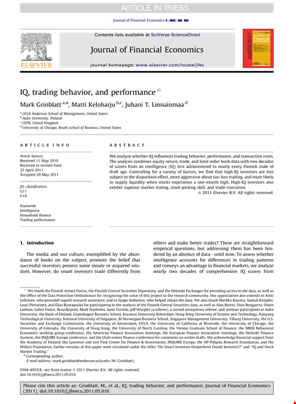 iq chart for trading and investing - tips for investors template