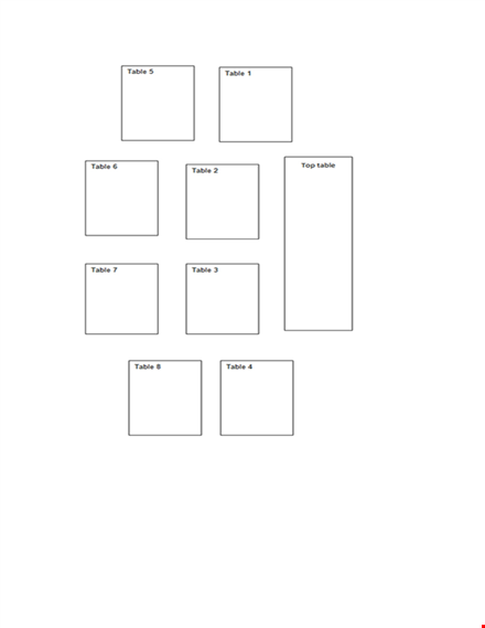 free seating chart template - organize your event with ease template