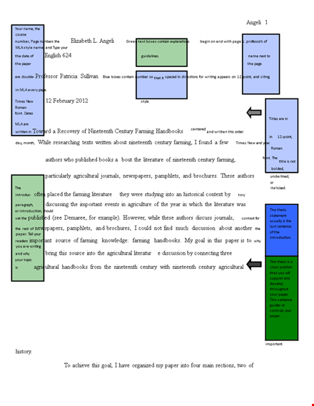 mla format template for agricultural papers | farmers & farming template