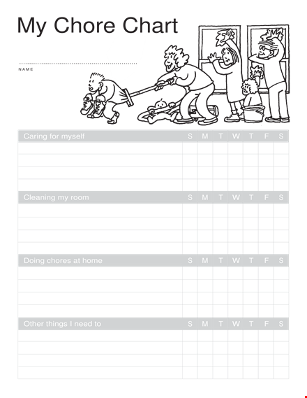 chore chart template | free printable and editable template