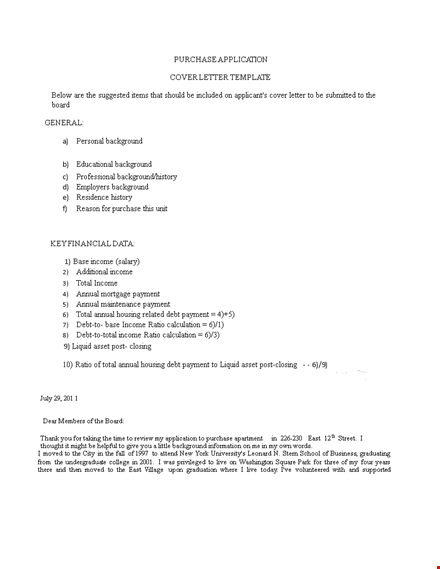 complete purchase application for income background check template