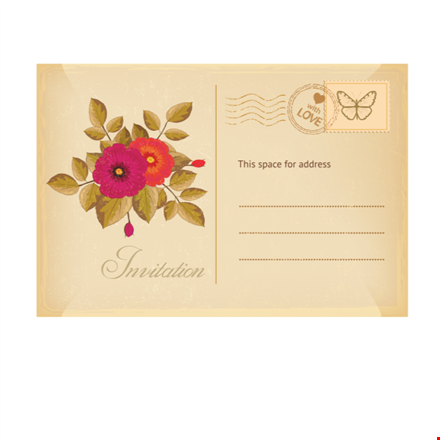 create stunning postcards with our postcard template - customize and print template