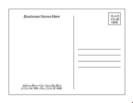 postcard template - create stunning postcards with our customizable designs template