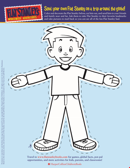 create fun adventures with printable flat stanley template template