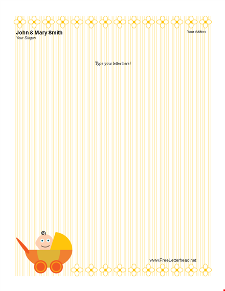 create a professional letterhead - customizable & printable in minutes template