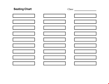 easy seating arrangements with our seating chart template - download now template