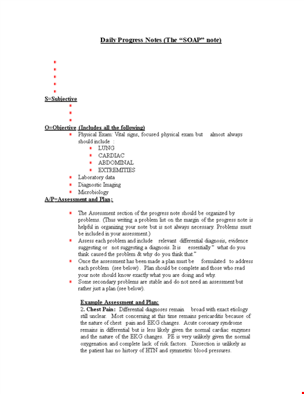 soap note template - streamline your assessments and differentials template