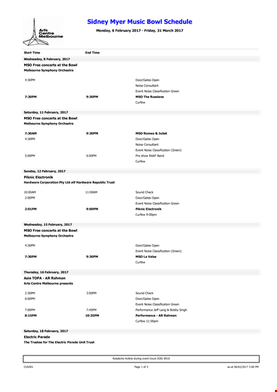 printable music bowl schedule - find the best february music events with exciting noise! template