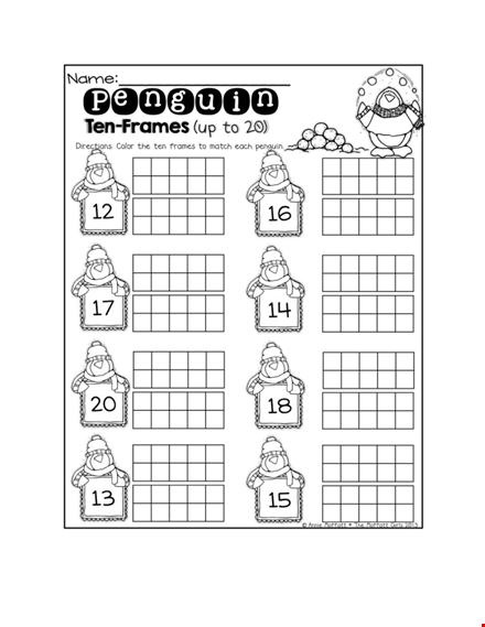 ten frame template for effective learning | free printable worksheets template