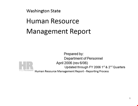 hr management report template