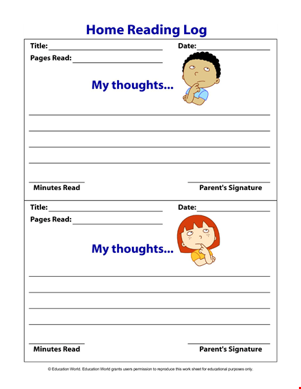 free reading log template for education | grants and users | track your reading progress template