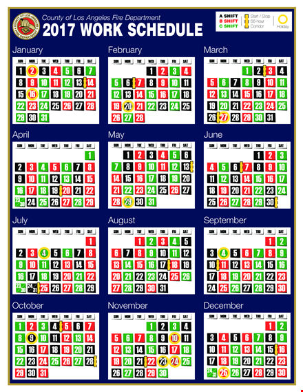 work shift schedule template template