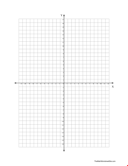 printable coordinate graph paper for math worksheets | themathworksheetsite template