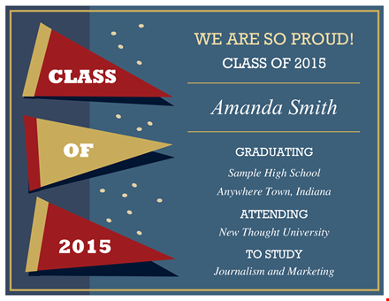 personalized graduation invitation templates for amanda smith's special day - get yours now! template