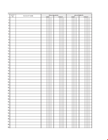 printable manual accounting sheets template