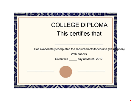 design your custom diploma template - fast and easy template