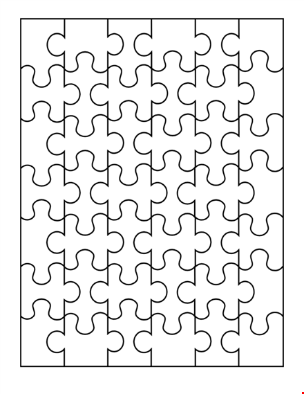 puzzle piece template - create fun teaching resources with ease template