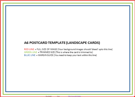 customizable postcard template - easy to use design template