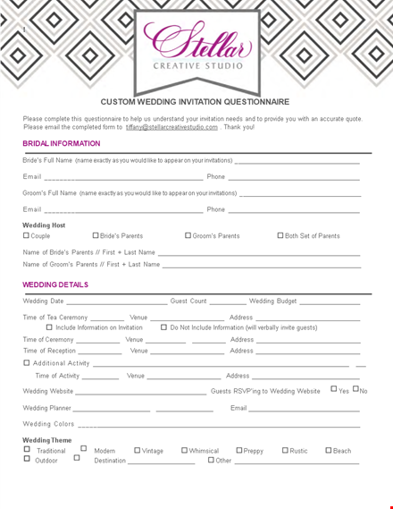 official wedding invitation email template