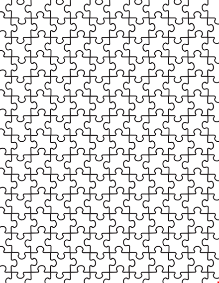 create stunning puzzles effortlessly - puzzle piece template template