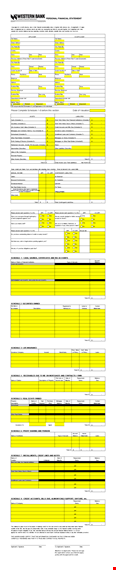 free personal financial statement template - manage your schedule, finances, and credit template