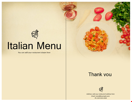 customizable menu templates for any occasion template