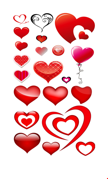 heart shape template - create beautiful designs with our heart shaped template template