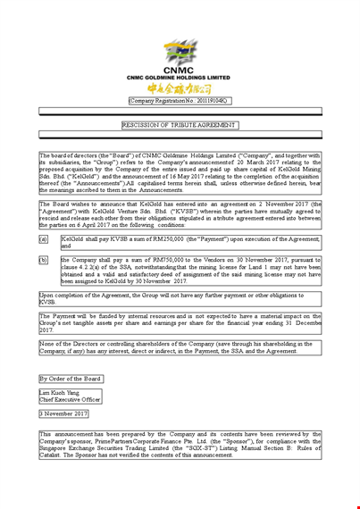 rescission agreement template - free download and customize template