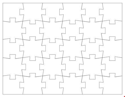 puzzle piece template - free download template