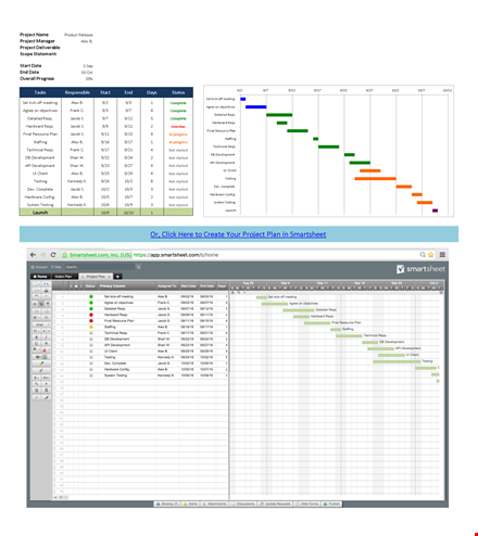 project management action plan template template