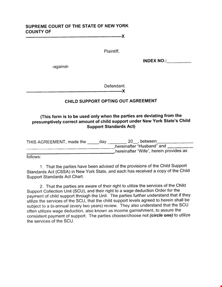 child support agreement template, sample child support agreements, legal child support forms template