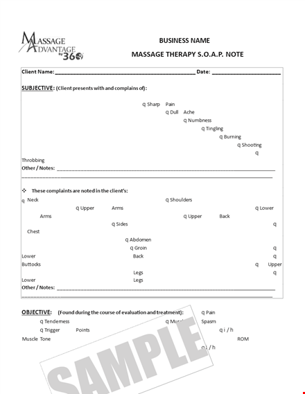 massage soap template