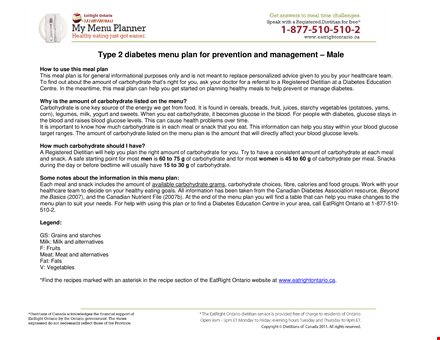 diabetes chart template