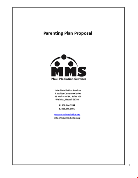 create a comprehensive parenting plan with our template | child, parent, parents, initials template