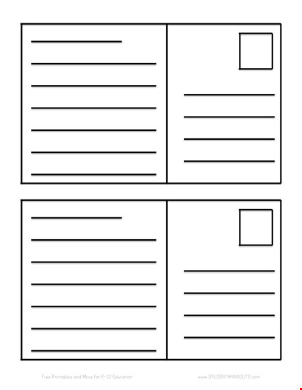 get creative with our education postcard templates - printable and ready-to-use template