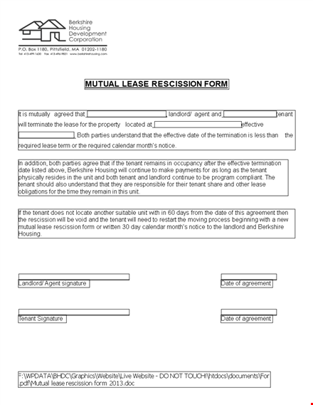 free rescission agreement template - increase confidence with rescission agreement template