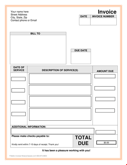 invoice bill template