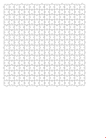 puzzle piece template for crafts and activities template