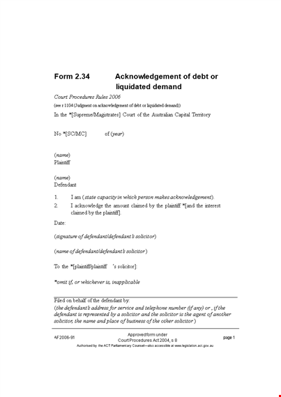 iou template: create legally binding ious for plaintiff, defendant, and solicitor template